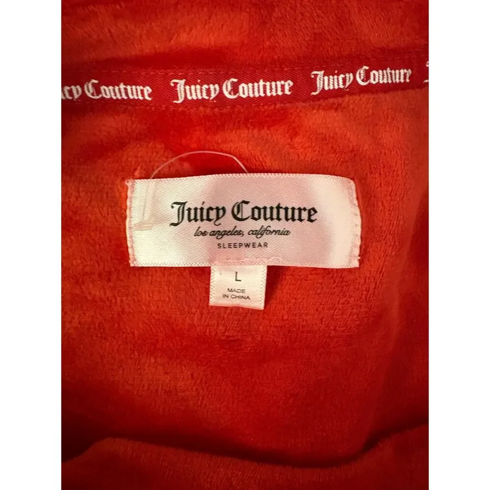 Juicy Couture Sleepwear Top Jr. Size L Super Soft Plus with Rhinestone Logo